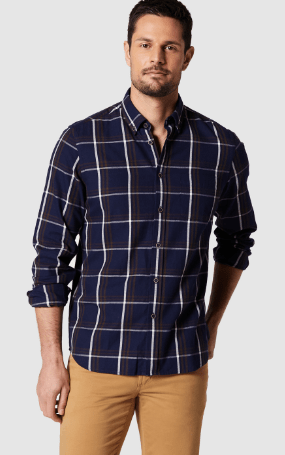 Load image into Gallery viewer, Blazer Mens Liam Brushed Check Shirt
