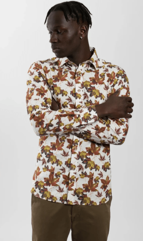 Load image into Gallery viewer, James Harper Mens Long Sleeve Maple Leaf Shirt
