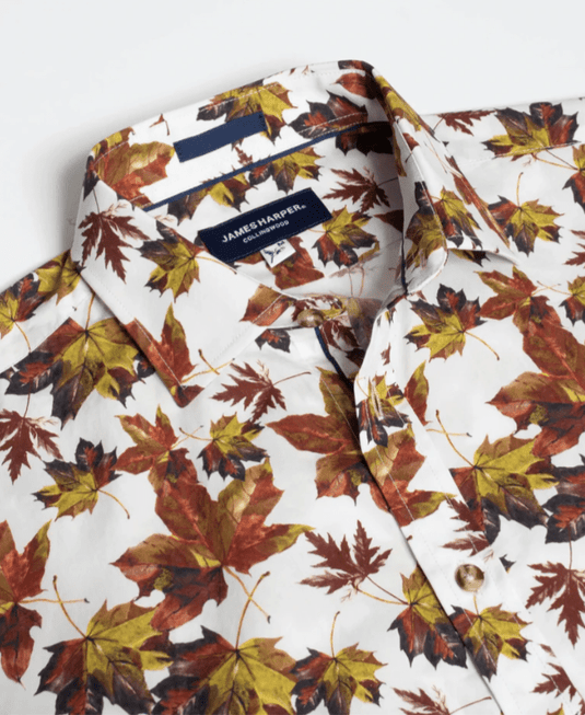 James Harper Mens Long Sleeve Maple Leaf Shirt