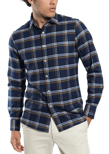 Load image into Gallery viewer, James Harper Mens long Sleeve Brushed Check Shirt

