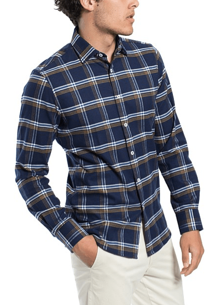 Load image into Gallery viewer, James Harper Mens long Sleeve Brushed Check Shirt
