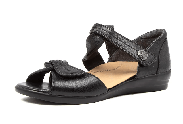 Load image into Gallery viewer, Ziera Womens Black Leather Super Support Ziera Shoes
