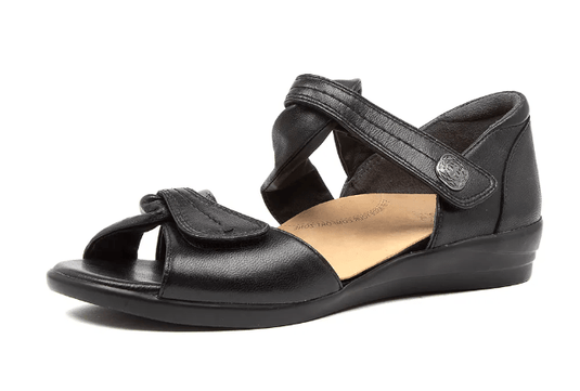 Ziera Womens Black Leather Super Support Ziera Shoes