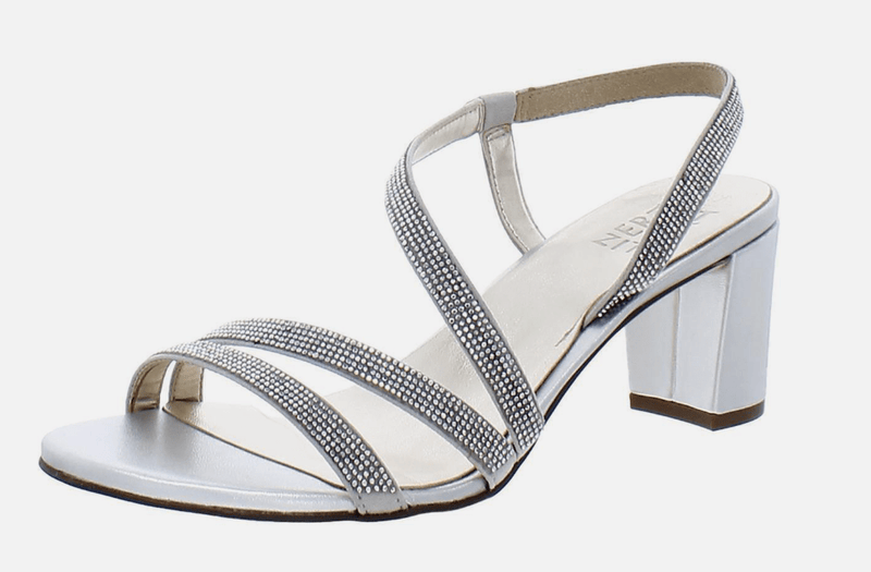 Load image into Gallery viewer, Naturalizer Womens Womens Vanessa 2 Silver Evening Sandals
