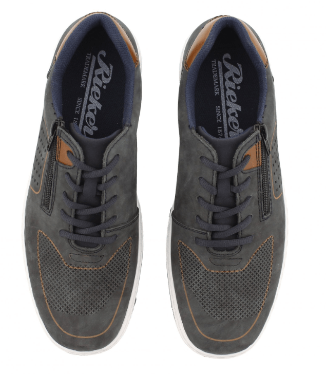 Load image into Gallery viewer, Rieker Mens Nubuck Leather Shoes
