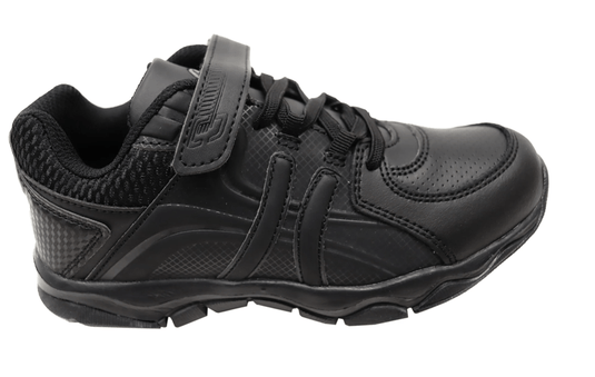Grosby Boys Hoxton Comfortable Athletic Black Shoes