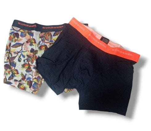 Scotch & Soda Mens Iconic AOP Boxer 2-Pack