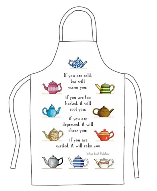 Red Tractor Designs Tea Will Warm You Apron