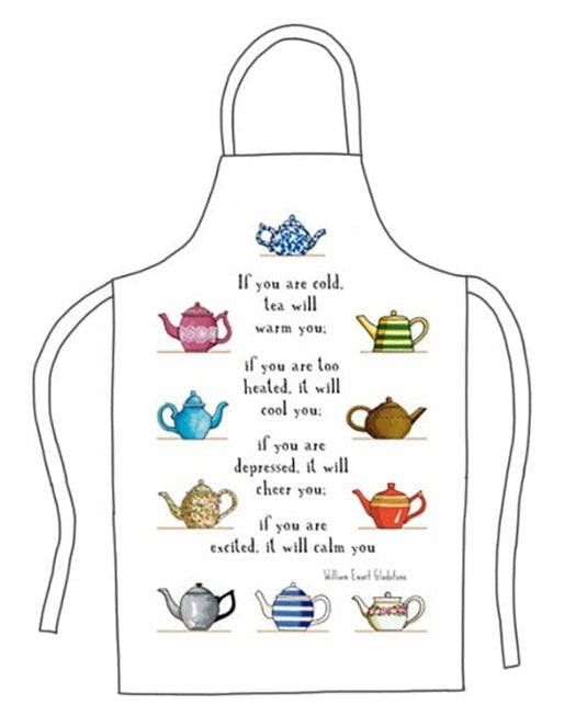 Red Tractor Designs Tea Will Warm You Apron