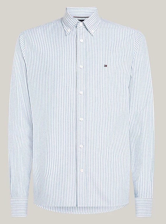 Load image into Gallery viewer, Tommy Hilfiger Mens Heritage Oxford Stripe Regular Fit Shirt
