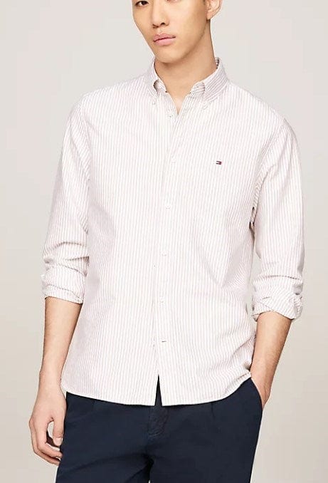 Load image into Gallery viewer, Tommy Hilfiger Mens Heritage Oxford Stripe Regular Fit Shirt
