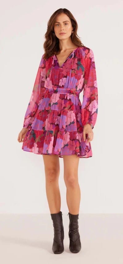 Load image into Gallery viewer, Minkpink Womens Lexie Long Sleeve Mini Dress
