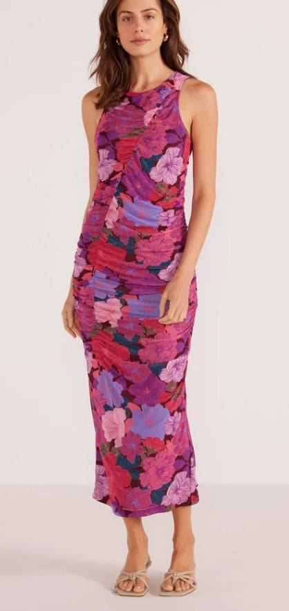 Load image into Gallery viewer, Minkpink Womens Lexie Mesh Midi Dress
