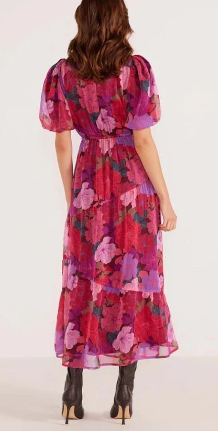 Load image into Gallery viewer, Minkpink Womens Lexie Tiered Midi Dress
