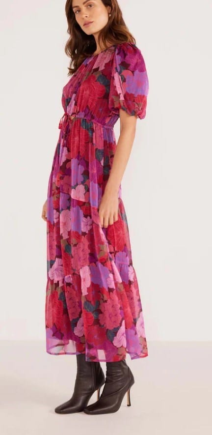 Load image into Gallery viewer, Minkpink Womens Lexie Tiered Midi Dress
