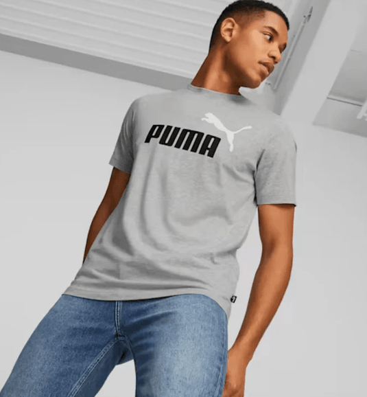 Puma Mens Essential+ 2 Colour Logo Tee