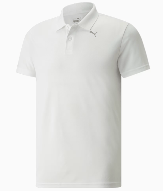 Puma Performance Mens Training Polo Regular Fit White Shirt