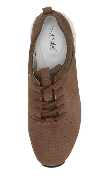 Load image into Gallery viewer, Josef Seibel Mens 37602 Naoh 02 Runner Shoes - Taupe Leather Sneakers
