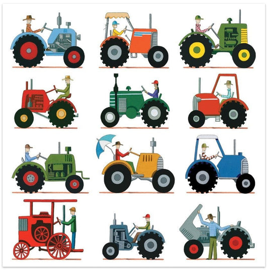 Red Tractor "The Tractor Show" Square Card