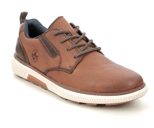 Rieker Mens Brown Extra Wide Leather Brown shoes