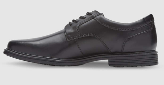 Rockport Mens Taylor Plain Toe Hydro-Shield Waterproof Black Shoes