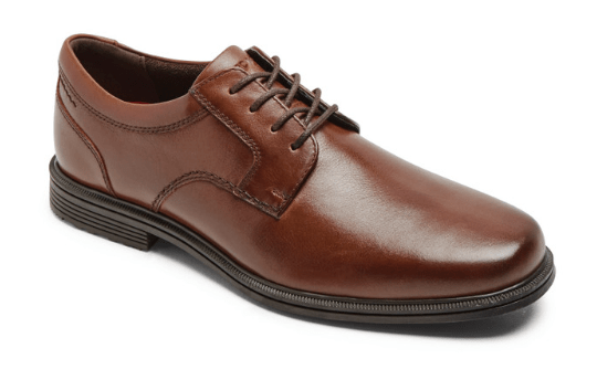 Load image into Gallery viewer, Rockport Mens Taylor Plain Toe Hydro-Shield Waterproof Brown Shoes
