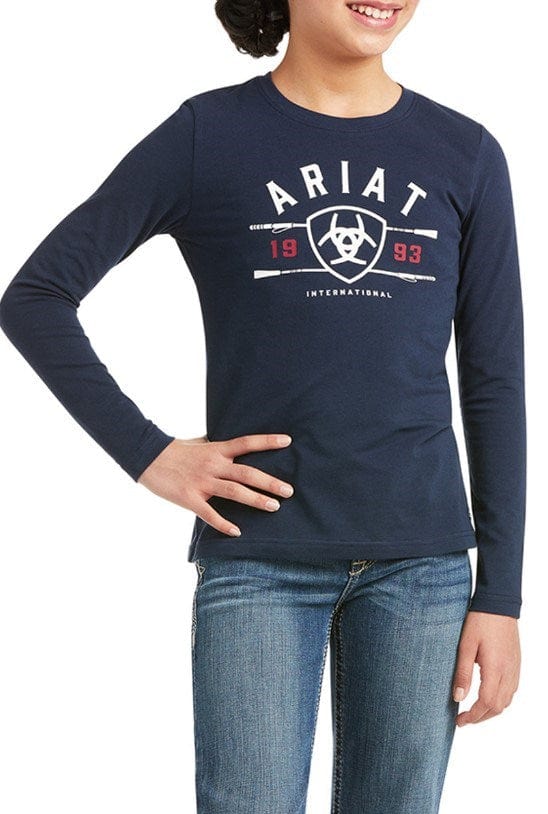 Load image into Gallery viewer, Ariat Kids International Logo Long Sleeve T-Shirt
