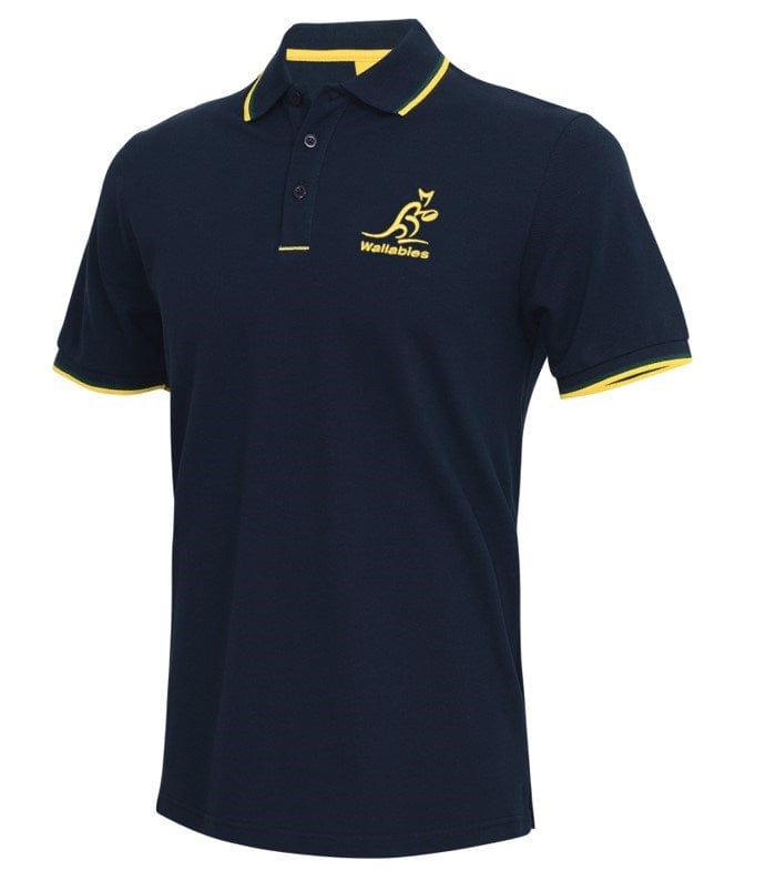 Load image into Gallery viewer, Tidwell Wallabies Navy Pique Polo
