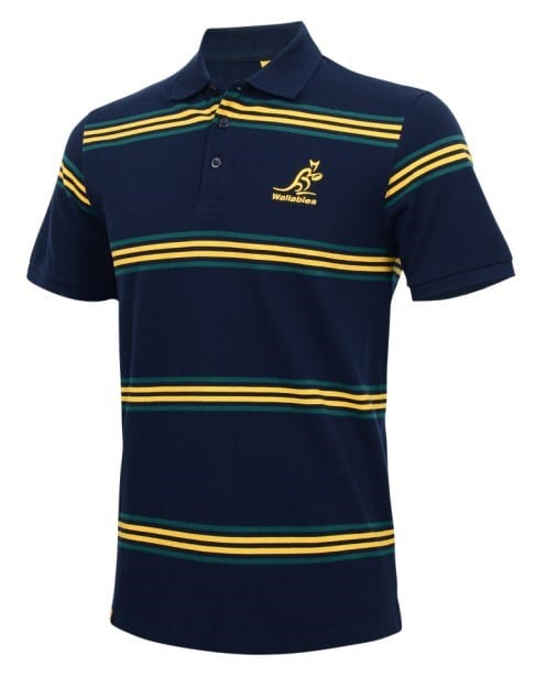 Load image into Gallery viewer, Tidwell Wallabies Stripe Pique Polo
