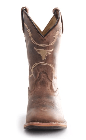 Load image into Gallery viewer, Pure Western Kit - Kids Children Oil Distress Brown Boots
