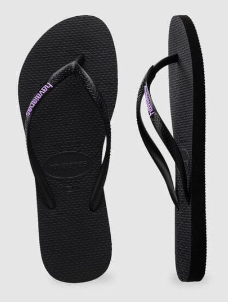 Havaianas Womens Slim Rubber Thongs Logo