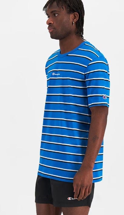 Load image into Gallery viewer, Champion Mens Script Stripe Tee
