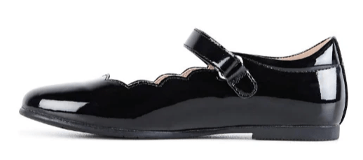 Load image into Gallery viewer, Clarks Girls Audrey SNR Black Patent Shoes
