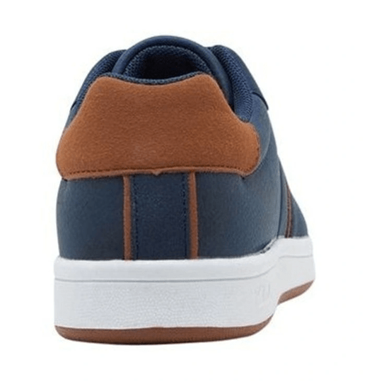 Load image into Gallery viewer, Clarks Kids Dominic Boys Sneaker Navy/Tan Shoes
