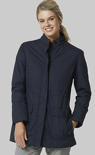 Load image into Gallery viewer, Swanndri Womens Flinders Oilskin Jacket - Navy
