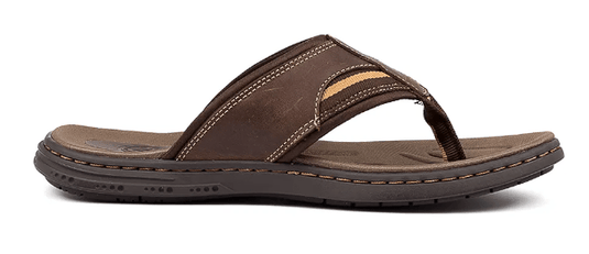 Colorado Mens DBOY CF Dark Brown Crazy Horse Leather Thongs