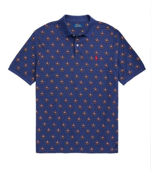 Ralph Lauren Mens Print Cotton Polo