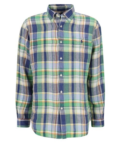 Load image into Gallery viewer, Ralph Lauren Mens Green/Blue Shirt
