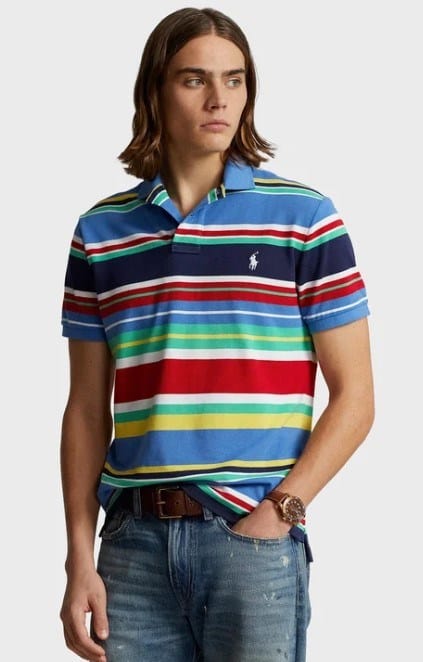 Load image into Gallery viewer, Ralph Lauren Mens Multicolore Regular Fit Polo
