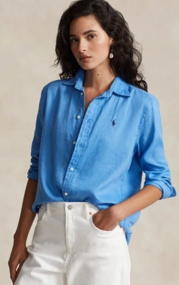 Load image into Gallery viewer, Ralph Lauren Blue Regular Fit Shirt
