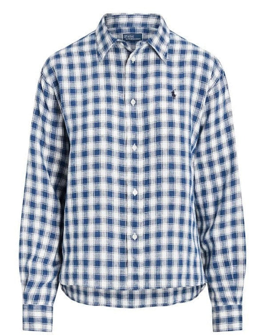 Ralph Lauren Womens Check Linen Shirt