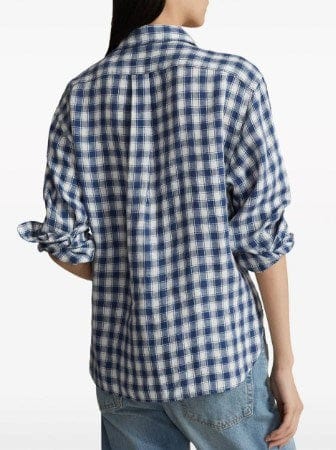 Ralph Lauren Womens Check Linen Shirt