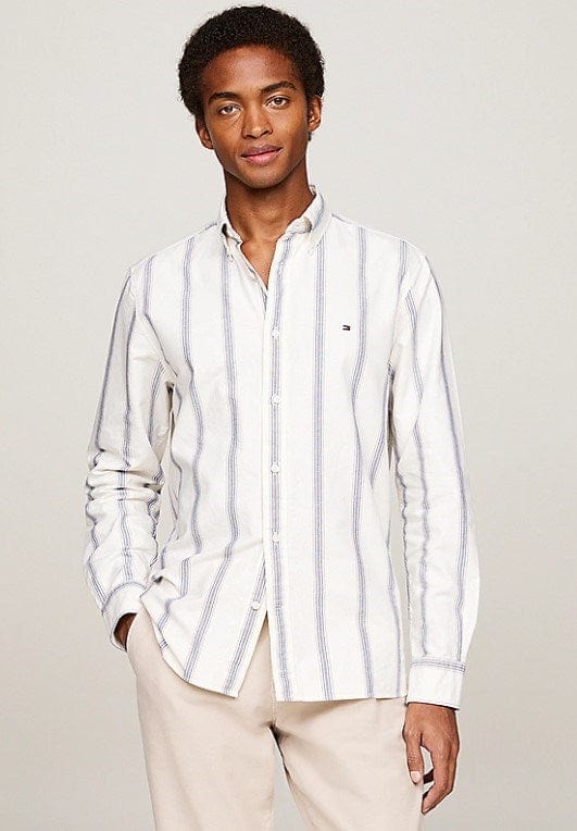 Load image into Gallery viewer, Tommy Hilfiger Mens Shadow Stripe Regular Shirt
