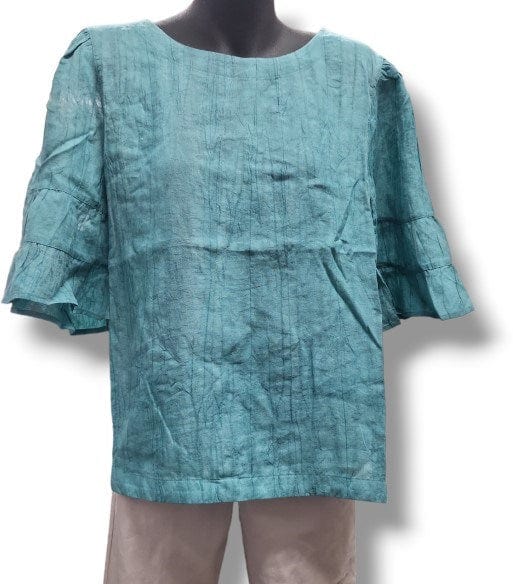 Load image into Gallery viewer, Corfu Womens Crinkle Linen Ramie Voile Top
