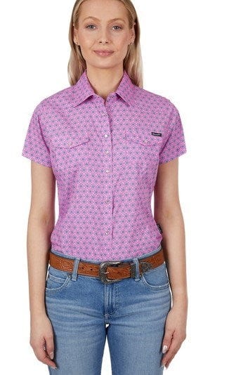 Wrangler Womens Carly Short Sleeve Shirt