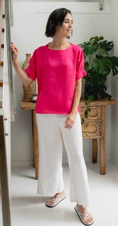 Load image into Gallery viewer, See Saw Womens Linen Palazzo Pant
