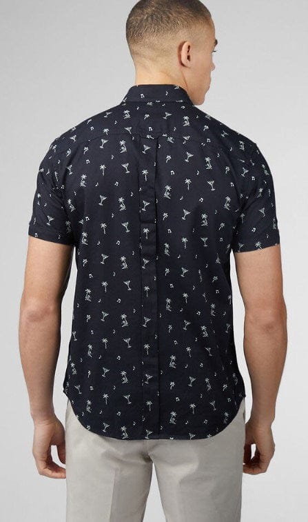 Load image into Gallery viewer, Ben Sherman Mens Scattered Print Short Sleeve Shirt
