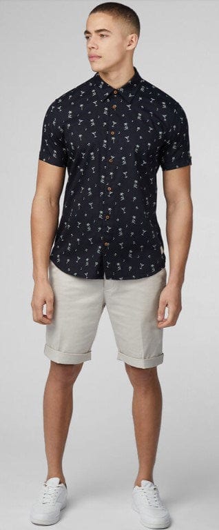 Load image into Gallery viewer, Ben Sherman Mens Scattered Print Short Sleeve Shirt
