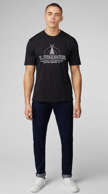 Load image into Gallery viewer, Ben Sherman Mens Radio Tower Band Tee
