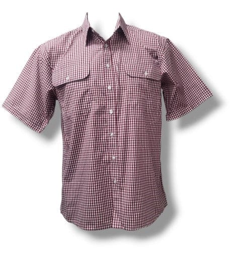 Bisley Mens Small Check Red Shirt